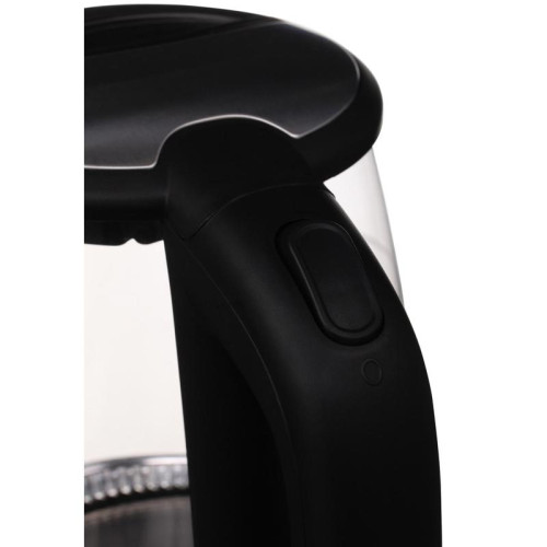 Чайник электрический Starwind SKG5210 1.7л. 2200Вт черный/серебристый корпус: стекло/металл/пластик