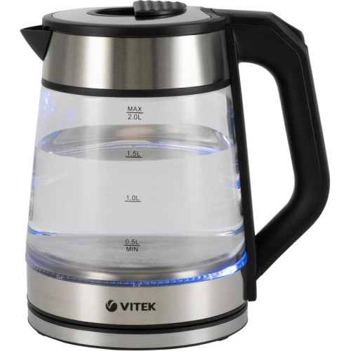 Чайник электрический Vitek VT-1176 2л. 2200Вт разноцветный корпус: стекло