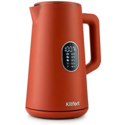 Чайник электрический Kitfort KT-6115-3 1.5л. 1800Вт красный корпус: металл/пластик (КТ-6115-3)