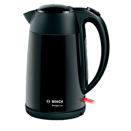 Чайник BOSCH TWK3P423 мощность — 2400Вт; объем — 1.7л; корпус — нержавеющая сталь; фильтр от накипи, цвет — черный