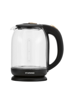 Чайник электрический Starwind SKG1052 1.8л. 1500Вт темно-коричневый/бронзовый корпус: стекло