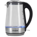 Чайник электрический Hyundai HYK-G8406 1.7л. 2200Вт прозрачный/черный корпус: металл