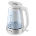 Чайник электрический Hyundai HYK-G3037 1.9л. 3000Вт белый/прозрачный корпус: стекло/пластик