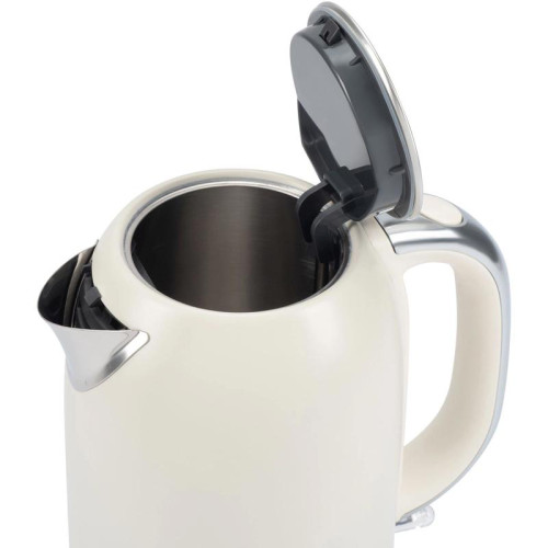 Чайник электрический Hyundai HYK-S9900 1.7л. 2200Вт молочный/серебристый корпус: металл