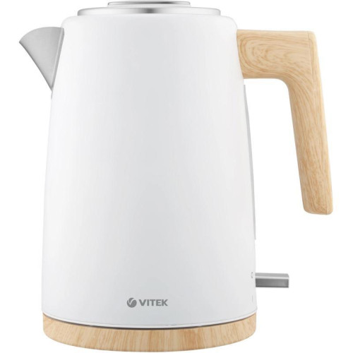 Чайник электрический Vitek VT-1154 1.7л. 2200Вт белый/дерево корпус: металл/пластик Чайник электрический Vitek VT-1154 1.7л. 2200Вт белый/дерево корпус: металл/пластик