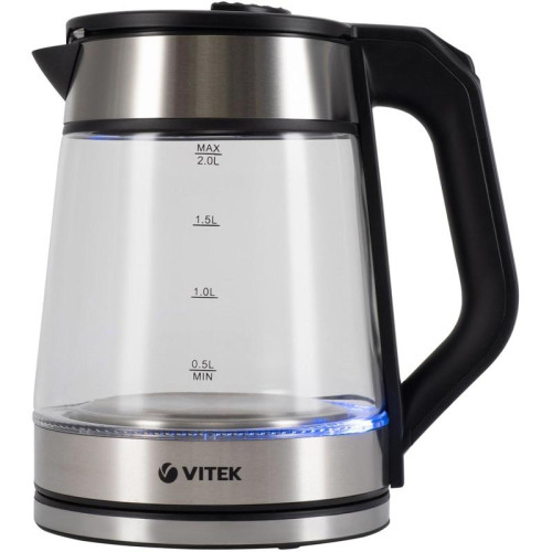 Чайник электрический Vitek VT-1176 2л. 2200Вт разноцветный корпус: стекло