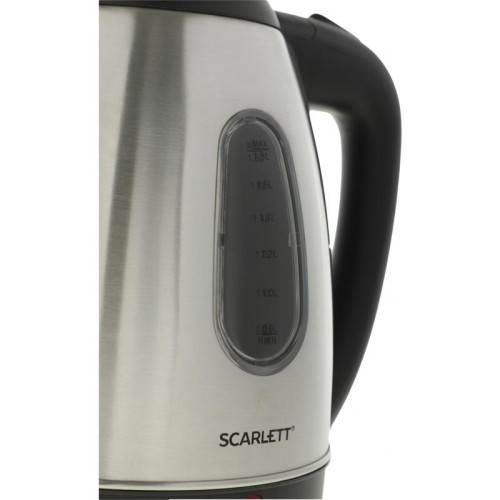 Чайник электрический Scarlett SC-EK21S20 1.8л. 1600Вт черный/серебристый корпус: металл/пластик (EK21S20)