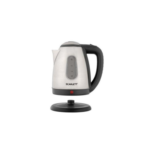 Чайник электрический Scarlett SC-EK21S88 1.8л. 2200Вт черный/серебристый корпус: металл (EK21S88)
