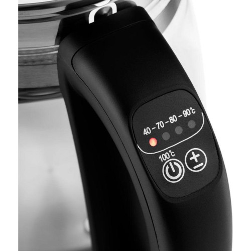 Чайник электрический Kitfort КТ-6119 1.7л. 2200Вт прозрачный корпус: стекло