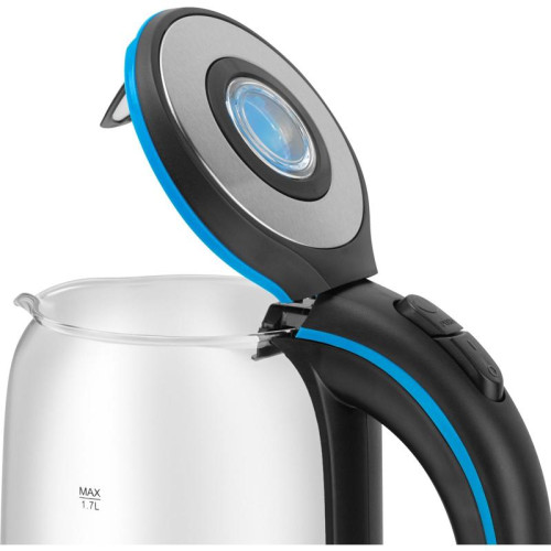 Чайник электрический Vitek VT-7028 1.7л. 2200Вт прозрачный корпус: стекло