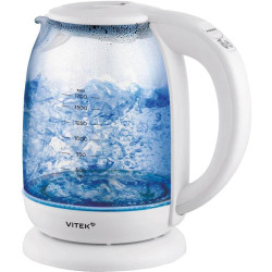 Чайник электрический Vitek VT-WK1045 1.7л. 2200Вт белый корпус: стекло