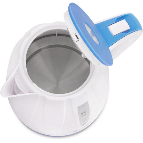 Чайник электрический Vitek VT-7031 1.7л. 2200Вт белый/голубой корпус: пластик (7031-VT)