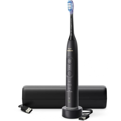 Зубная щетка электрическая/ Зубная щетка электрическая Philips HX7421/01 черный