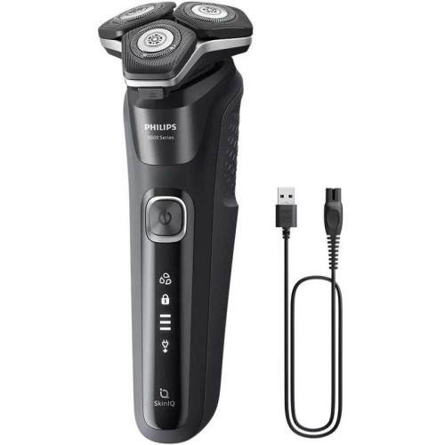 Бритва роторная/ Бритва роторная Philips S5898/35 реж.эл.:3 питан.:элек.сеть/аккум. черный/серый