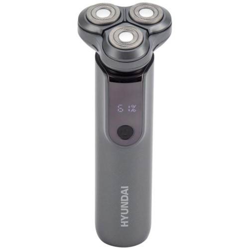 Бритва роторная/ Бритва роторная Hyundai H-SH8080 реж.эл.:3 питан.:аккум. серебристый