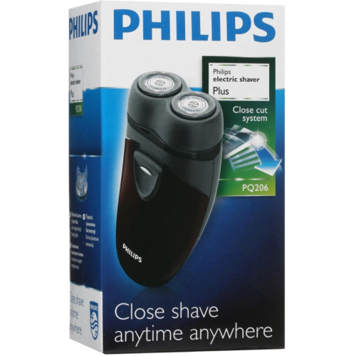 Бритва роторная/ Бритва роторная Philips PQ206/18 PQ206/18 реж.эл.:2 питан.:бат.AA коричневый Бритва роторная/ Бритва роторная Philips PQ206/18 PQ206/18 реж.эл.:2 питан.:бат.AA коричневый