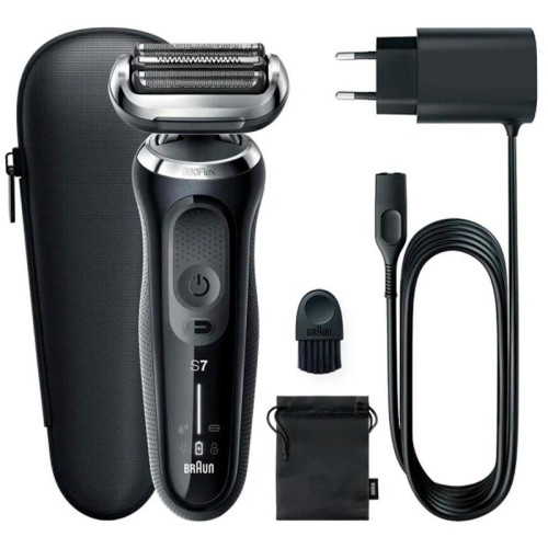 Бритва сетчатая/ Бритва сетчатая Braun Series 7 71-N1000S реж.эл.:3 питан.:аккум. черный