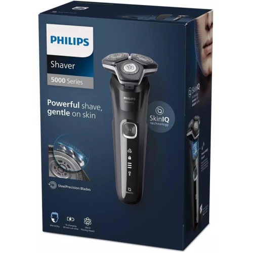 Бритва роторная/ Бритва роторная Philips S5898/35 реж.эл.:3 питан.:элек.сеть/аккум. черный/серый