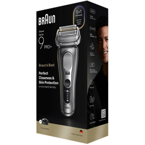 Бритва сетчатая/ Бритва сетчатая Braun Series 9 9615s реж.эл.:5 питан.:аккум. серебристый