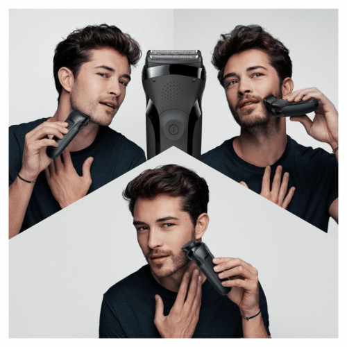 Бритва сетчатая/ Бритва сетчатая Braun Series 3 300BT реж.эл.:2 питан.:аккум. черный Бритва сетчатая/ Бритва сетчатая Braun Series 3 300BT реж.эл.:2 питан.:аккум. черный