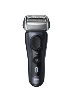 Бритва сетчатая/ Бритва сетчатая Braun Series 8 8603s реж.эл.:4 питан.:элек.сеть/аккум. серый/черный