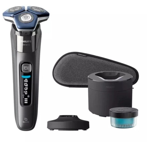Бритва роторная/ Бритва роторная Philips Series 7000 S7887/55 реж.эл.:3 питан.:аккум. черный/синий