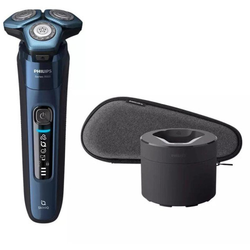 Бритва роторная/ Бритва роторная Philips S7782/53 реж.эл.:3 питан.:аккум. синий/черный