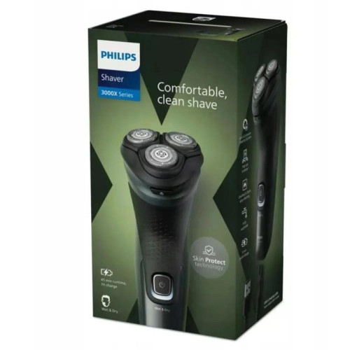 Бритва роторная/ Бритва роторная Philips X3052/00 реж.эл.:3 питан.:аккум. зеленый