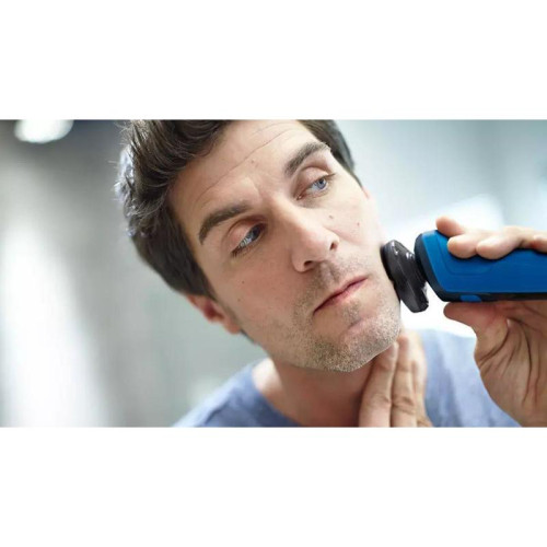 Бритва роторная/ Бритва роторная Philips S5466/17 реж.эл.:3 питан.:аккум. синий/черный