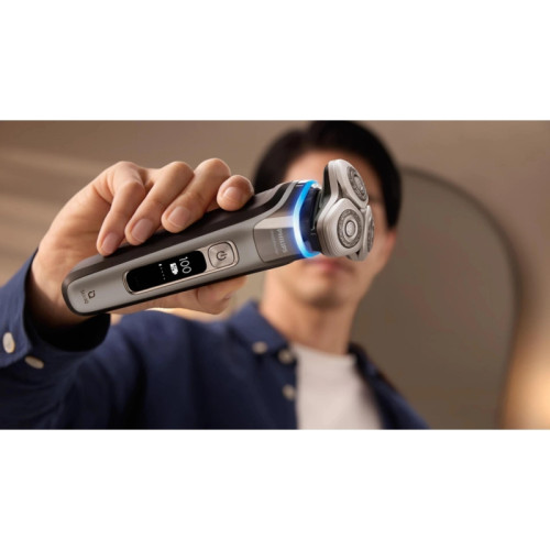 Бритва роторная/ Бритва роторная Philips i9000 Prestige XP9202/10 реж.эл.:3 питан.:аккум. серебристый/черный Бритва роторная/ Бритва роторная Philips i9000 Prestige XP9202/10 реж.эл.:3 питан.:аккум. серебристый/черный