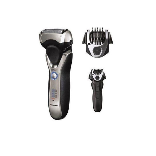 Бритва сетчатая/ Бритва сетчатая Panasonic ES-RT77-S520 реж.эл.:3 питан.:аккум. серебристый/черный