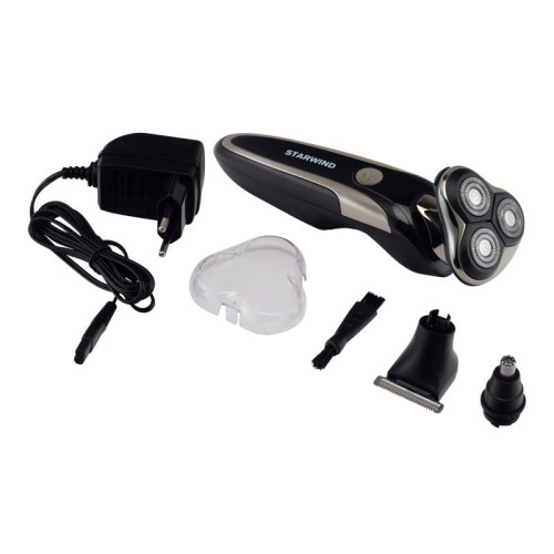 Бритва роторная/ Бритва роторная Starwind SSH 4040 реж.эл.:3 питан.:аккум. черный