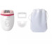 Эпилятор/ Эпилятор Philips BRE255/00 скор.:2 насад.:2 от электр.сети белый/красный