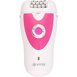 Эпилятор/ Эпилятор Vitek VT-2244 скор.:2 насад.:2 от электр.сети от аккум. белый/розовый