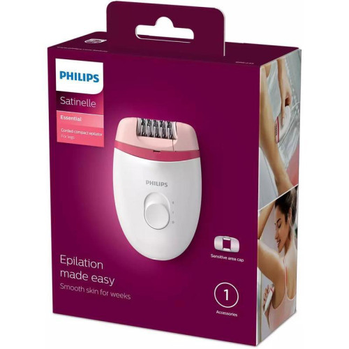 Эпилятор/ Эпилятор Philips BRE235/00 скор.:2 насад.:1 от электр.сети белый/розовый Эпилятор/ Эпилятор Philips BRE235/00 скор.:2 насад.:1 от электр.сети белый/розовый