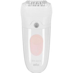 Эпилятор/ Эпилятор Braun SE5-050 скор.:2 насад.:4 от электр.сети от аккум. белый/розовый