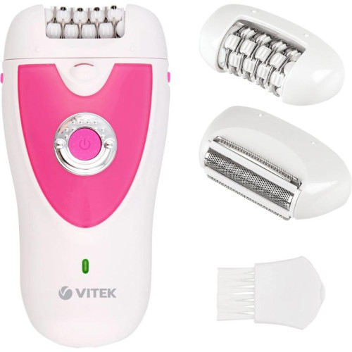 Эпилятор/ Эпилятор Vitek VT-2244 скор.:2 насад.:2 от электр.сети от аккум. белый/розовый Эпилятор/ Эпилятор Vitek VT-2244 скор.:2 насад.:2 от электр.сети от аккум. белый/розовый