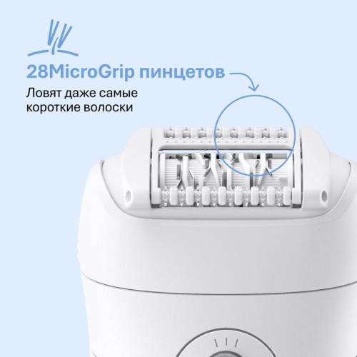 Эпилятор/ Эпилятор Braun SE5-050 скор.:2 насад.:4 от электр.сети от аккум. белый/розовый