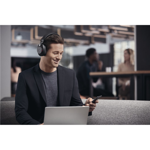 Гарнитура беспроводная/ Jabra Evolve2 85, Link380c UC Stereo Stand Black Гарнитура беспроводная/ Jabra Evolve2 85, Link380c UC Stereo Stand Black