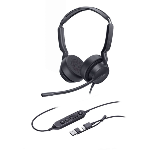 Гарнитура проводная/ Yealink UH42 Dual UC USB-C/A [1308215]