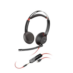 Гарнитура проводная/ Poly BW 5220 USB-C HS +3.5mmP +USB-C/A