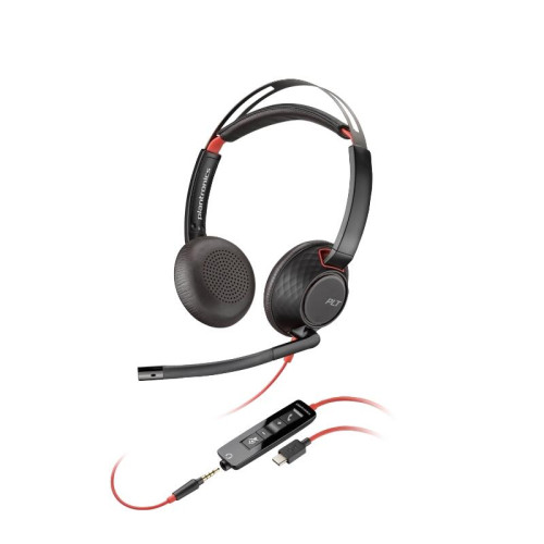 Гарнитура проводная/ Poly BW 5220 USB-C HS +3.5mmP +USB-C/A