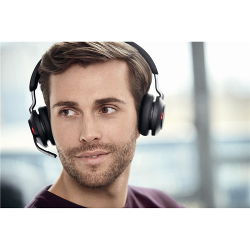 Гарнитура беспроводная/ Jabra Evolve2 65, Link380c MS Stereo Stand Black Гарнитура беспроводная/ Jabra Evolve2 65, Link380c MS Stereo Stand Black