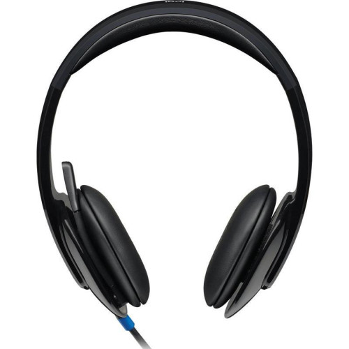 Наушники с микрофоном Logitech H540 черный 1.8м накладные USB оголовье (981-000481)