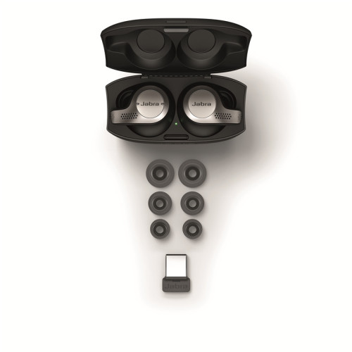 Гарнитура беспроводная/ Jabra Evolve 65t, Titanium Black, UC