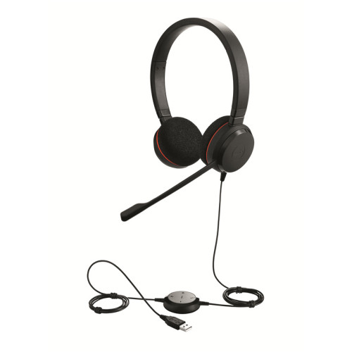 Наушники с микрофоном Jabra Evolve 20 MS Stereo черный 1.2м накладные USB оголовье (4999-823-109) Наушники с микрофоном Jabra Evolve 20 MS Stereo черный 1.2м накладные USB оголовье (4999-823-109)