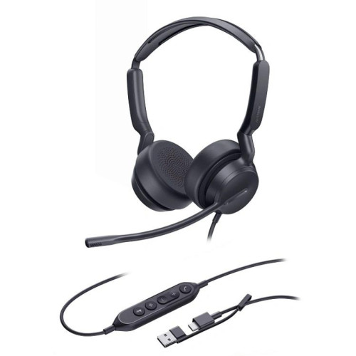 Гарнитура проводная/ Yealink UH42 SE Dual UC USB-C/A [1308219]