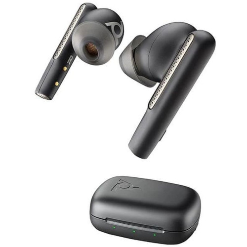 Гарнитура беспроводная/ Poly Voyager Free 60 UC Carbon Black Earbuds, BT700 USB A adapter, Basic Charge Case