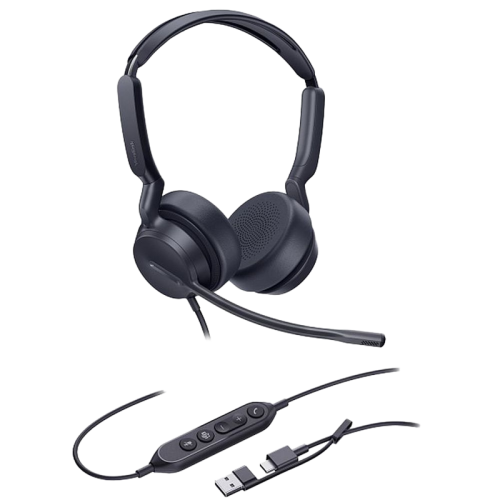 Гарнитура проводная/ Yealink UH42 Dual UC USB-C/A [1308215]