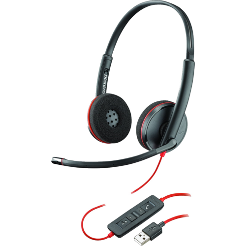 Гарнитура проводная/ Blackwire 3325, BW3325-M, MICROSOFT TEAMS CERTIFIED, USB-A, STEREO USB & 3.5MM HEADSET